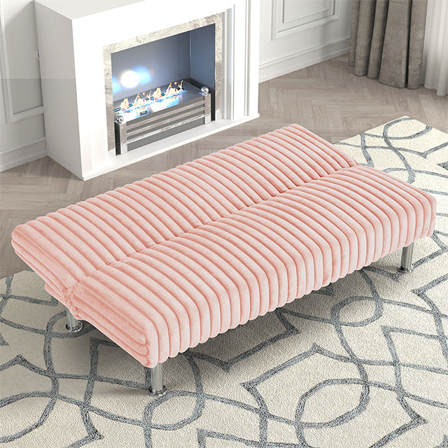 Hinwil Futon Sofa Bed Pink, Beige Grey, & Black - Time 2 Sleep (West Covina, CA)