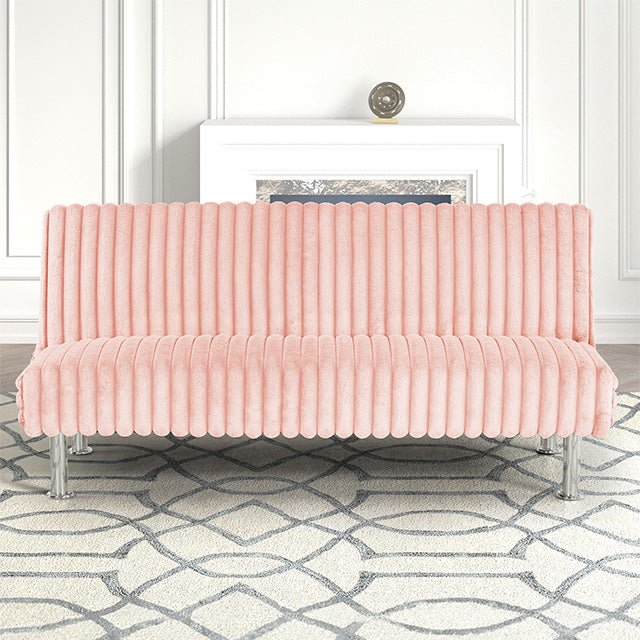Hinwil Futon Sofa Bed Pink, Beige Grey, & Black - Time 2 Sleep (West Covina, CA)