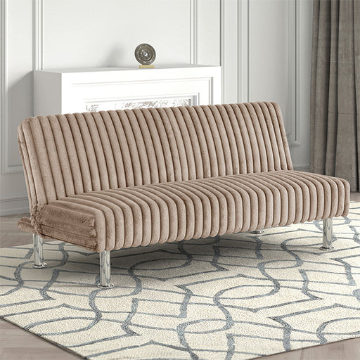 Hinwil Futon Sofa Bed Pink, Beige Grey, & Black - Time 2 Sleep (West Covina, CA)
