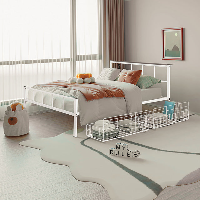Nicoli Queen Metal Bed With Underbed Storage - Time 2 Sleep (West Covina, CA)