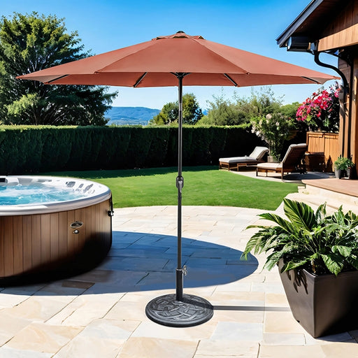 Mora 11' Outdoor Umbrella + 21" Round Base - Time 2 Sleep (West Covina, CA)