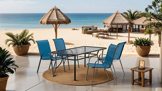 Pierro 5 Pc. Outdoor Dining Set - Time 2 Sleep (West Covina, CA)