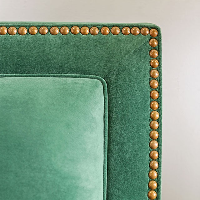 VERDANTE Emerald Green/Gold Sofa - Time 2 Sleep (West Covina, CA)