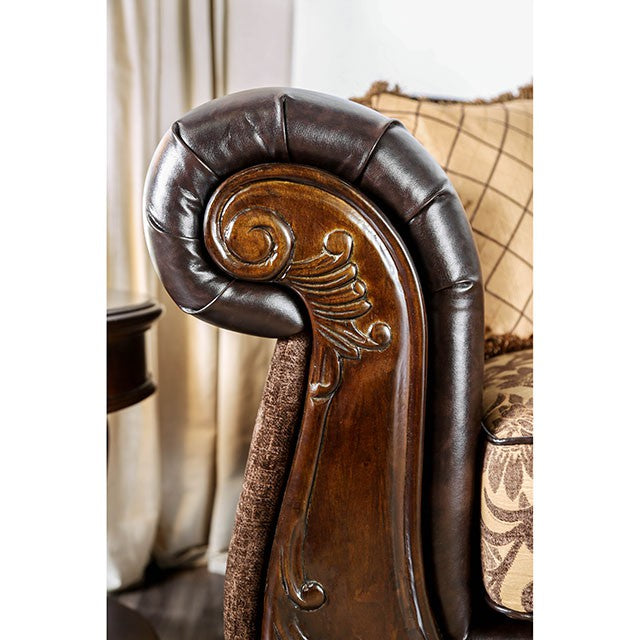 Quirino Tan/Dark Brown Love Seat - Time 2 Sleep (West Covina, CA)