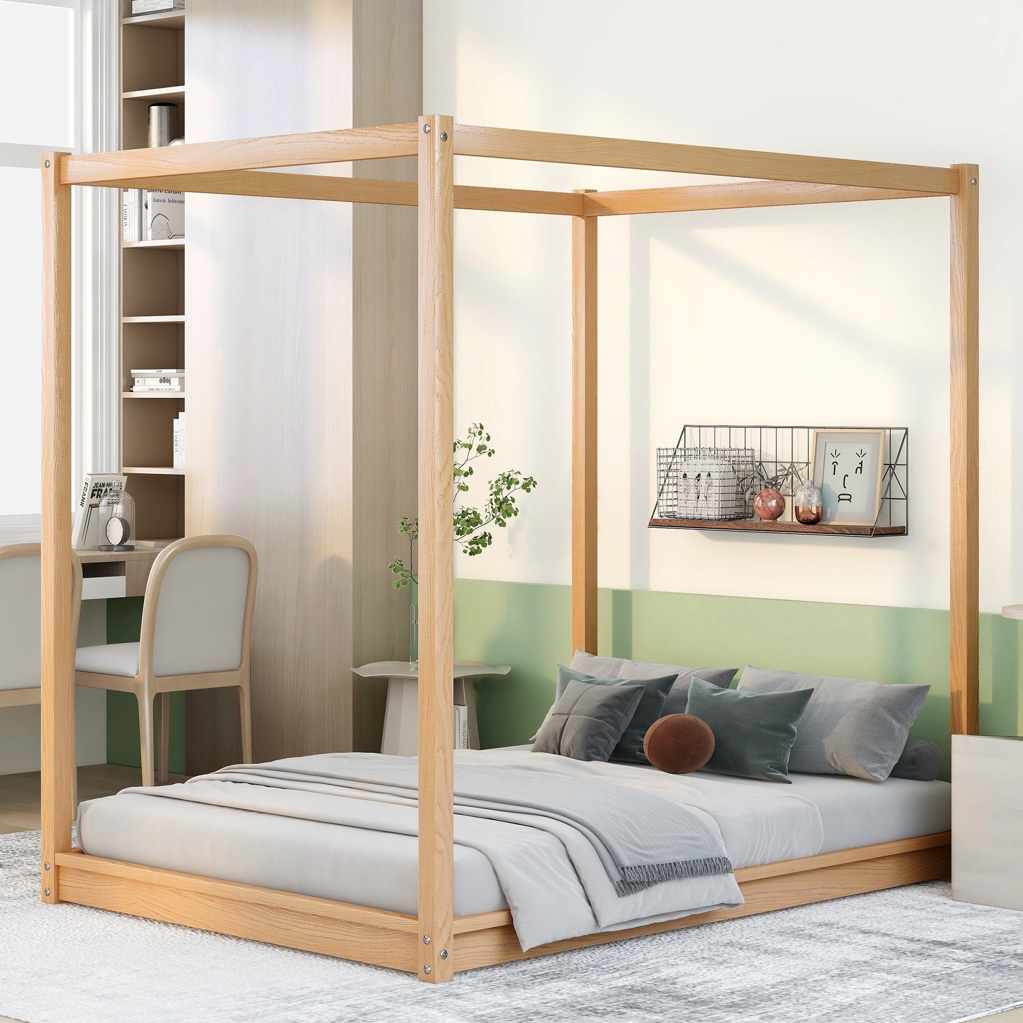 Full Size Canopy Bed Frame