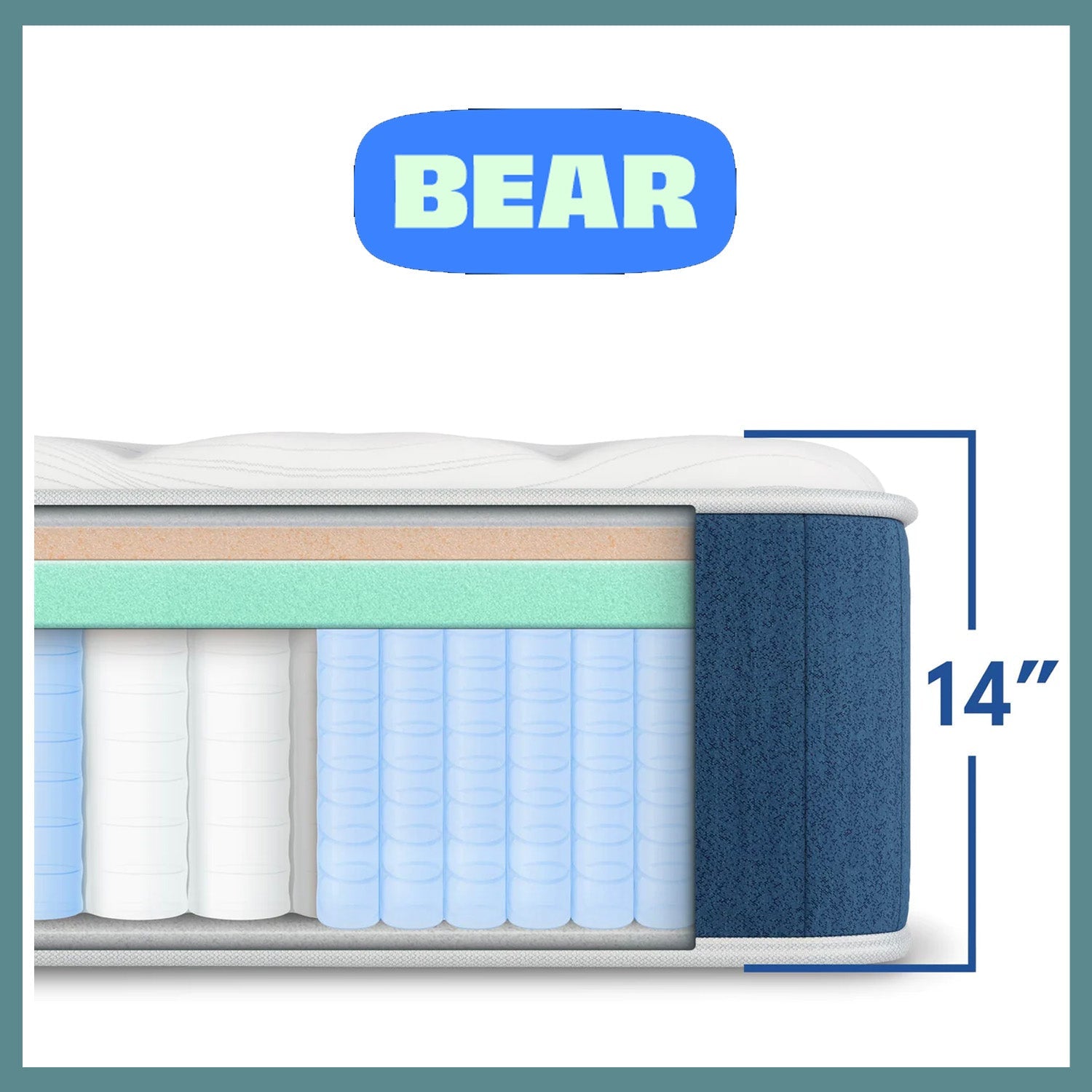 Bear Elite Hybrid Mattress 